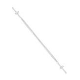 Halterstang voor gewichten - 120 cm - 25 mm - recht