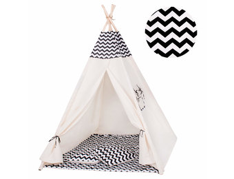 Tipitent wigwam zigzag patroon speeltent