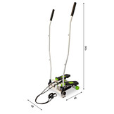 Stepper - crosstrainer - met weerstand elastiek - wit groen