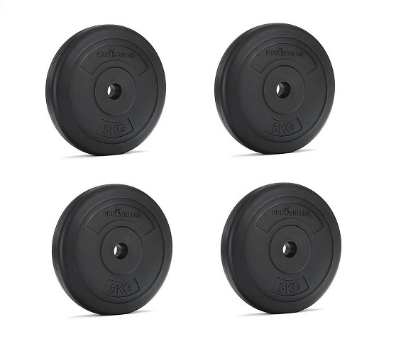 Halterschijf 20 kg - losse gewichten - 25mm, 28 mm & 30mm - 4x 5 kg