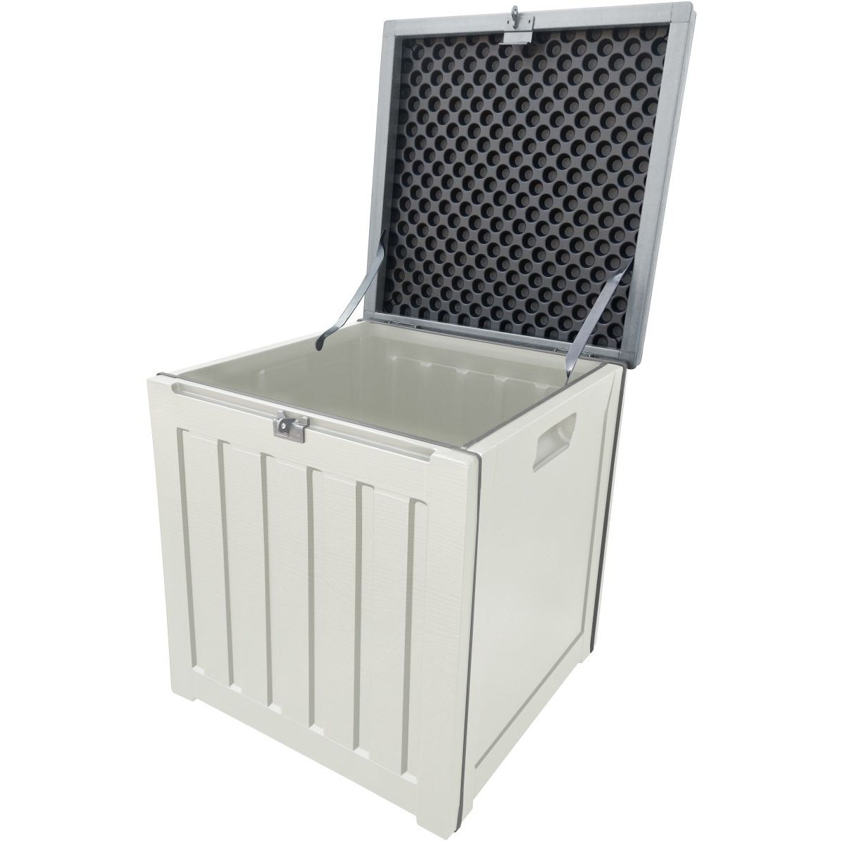 Tuinbox met zitplek - 76l - 42,8x42,8x46,4cm - kussenopslag