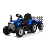 Elektrische tractor met aanhanger en afstandbediening - groen
