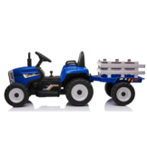 Elektrische tractor met aanhanger en afstandbediening - groen