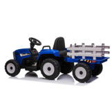 Elektrische tractor met aanhanger en afstandbediening - groen