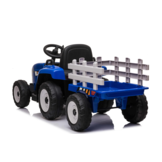 Elektrische tractor met aanhanger en afstandbediening - groen