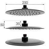 Doucheset met regendouche en thermostaatkraan