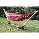 Hangmat standaard - hout - 340 x 85 cm