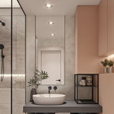 Wastafelkraan zwart - inbouw wastafelmengkraan - wandmontage