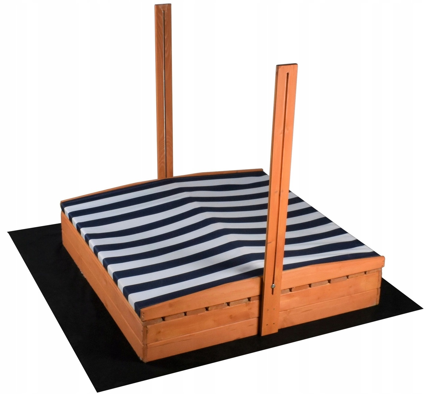 Zandbak - met dak - speelgoed - grondzeil - 120x120x120 cm