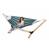 Hangmat - met standaard - tot 300 kg - 325x90x110 cm