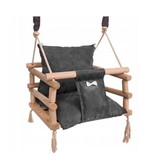Houten baby schommel - grijs