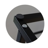 Staand handdoekenrek - mat zwart - 45x21,5x84,5 cm