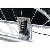 Fietskar kind - fietsaanhanger - blauw - met schokbreker