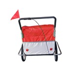 Fietsaanhanger kind - schokbreker - rood