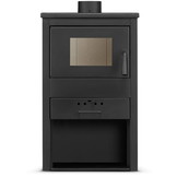 Houtkachel vrijstaand - staal - 9kw