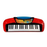 Muziekset met gitaar, keyboard en microfoon
