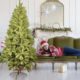 Kunstkerstboom - spar groen - 180 cm - stalen voet