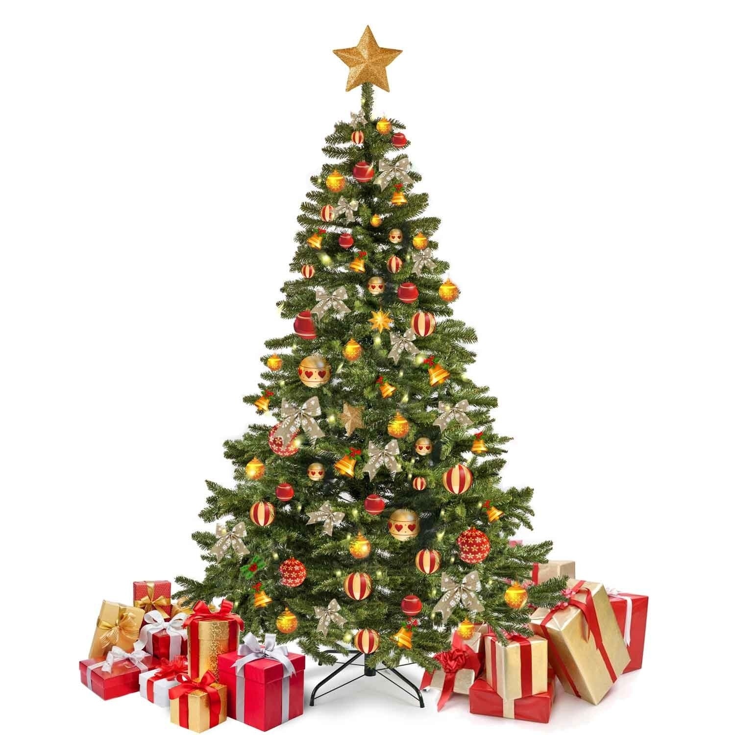 Kunstkerstboom - kunstboom - 180 cm - metalen voet - groen