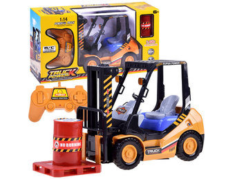 Speelgoed heftruck - op afstand bestuurbaar - 1:14 - geel