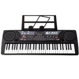 Keyboard piano - 61 toetsen - 81x30 cm - met microfoon - zwart