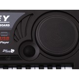 Keyboard piano - 61 toetsen - 81x30 cm - met microfoon - zwart