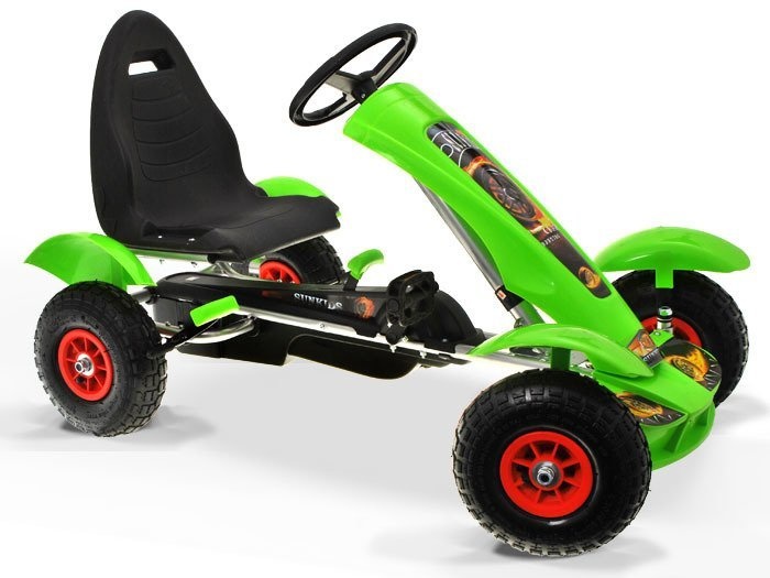 Skelter - +3 jaar - luchtbanden - verstelbare stoel - groen