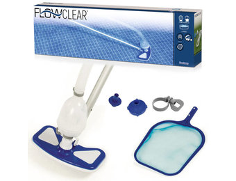 Zwembad schoonmaakset - Bestway - telescopische stok 279 cm