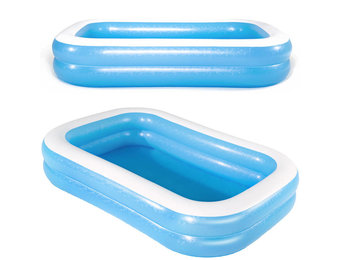 Opblaas zwembad - Bestway - 262x175x51 cm - blauw wit