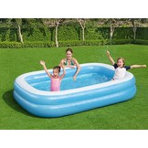 Opblaas zwembad - Bestway - 262x175x51 cm - blauw wit