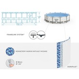 Bestway zwembad - met pomp en zwembad trap - 549x122 cm - wit