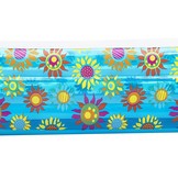 Opblaas zwembad - Bestway - 229x152x56 cm - blauw met bloemen