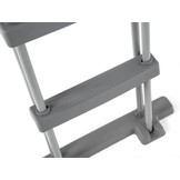 Zwembad trap - Bestway - 107 cm - 3 treden - metaal - wit