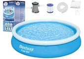 Bestway zwembad - opblaas zwembad - rond - 366 x 76 cm - blauw