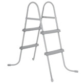 Zwembad trap - Bestway - 84 cm hoog - antislip treden - grijs
