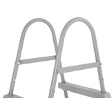 Zwembad trap - Bestway - 84 cm hoog - antislip treden - grijs