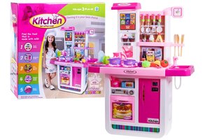 Kinderkeuken - 98x74x35 cm - met licht en geluid - roze