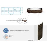 Bestway zwembad - met pomp en zwembad trap - 366x100 cm - rotan