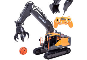 RC Graafmachine - Volvo - draait 660 graden - 1:16 - geel