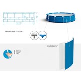 Bestway zwembad met pomp - opzetzwembad - 366x76 cm - blauw