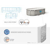 Bestway zwembad - Power Steel - 488x305x107cm - stenen muur
