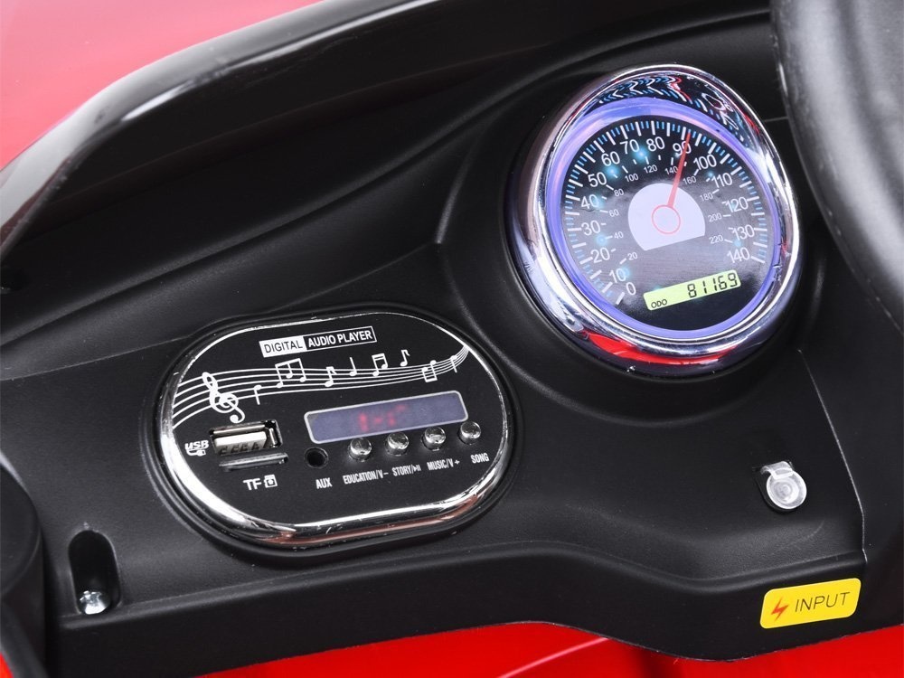 Elektrische kinderauto - accuauto - 3-5 km/u - 110x66 cm - zwart