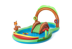 Kinderzwembad - met glijbaan - 295x199x130 cm - Bestway Forest