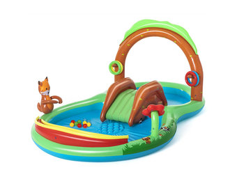 Kinderzwembad - met glijbaan - 295x199x130 cm - Bestway Forest