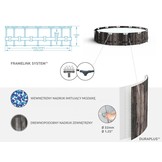 Bestway zwembad - met pomp en zwembad trap - 427x107 cm - hout