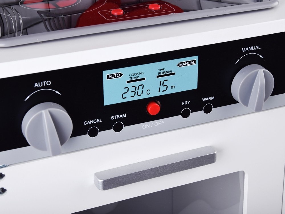 Speelgoed keuken - hout - met licht en geluid - 65x30x92 cm - wit