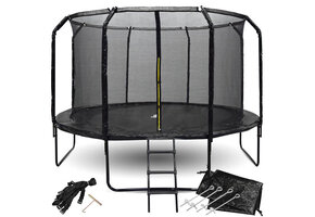 Trampoline met net - 366 cm - 12FT - tot 150 kg - zwart