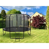 Trampoline met net - 366 cm - 12FT - tot 150 kg -  zwart