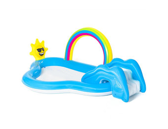 Kinderzwembad - met glijbaan - 57x145x91 cm - Bestway Rainbow'