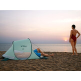 Pop up strandtent - 200x120x90 cm - met UV-bescherming - groen