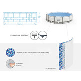 Bestway zwembad - met pomp en zwembad trap - 396x122 cm - wit